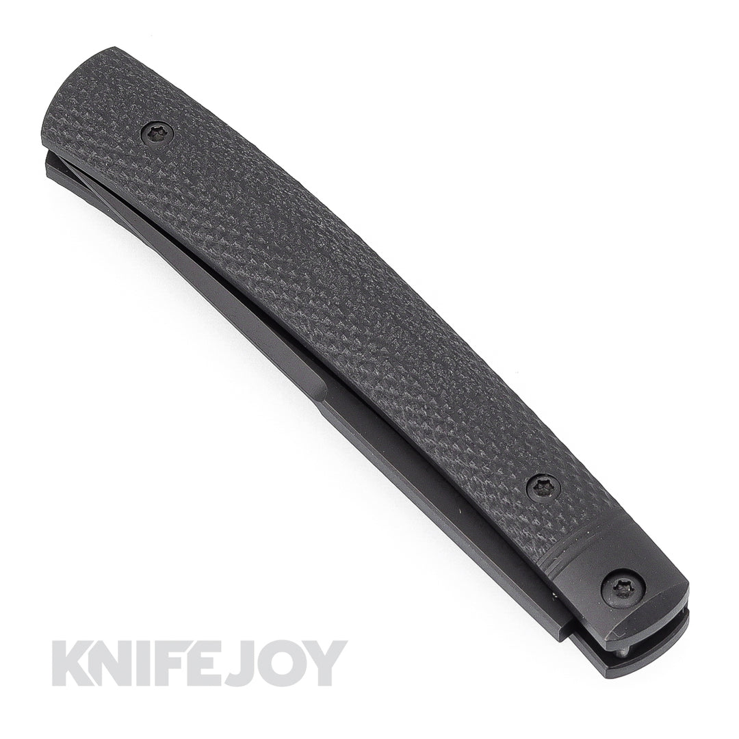 Esnyx Silver Line Barracuda Slipjoint M390 Black PVD Finish