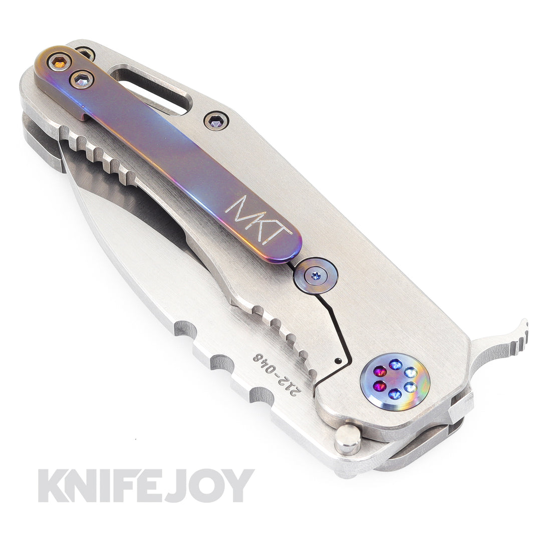 Medford Knives 187 Flipper D2 Tumbled Blade with Tumbled Handles