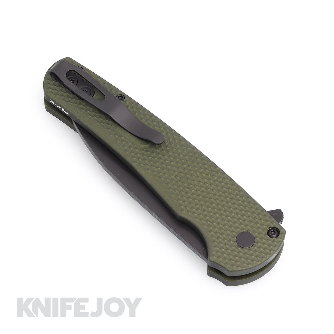 Pro-tech Knives PT-2023TXBSMALIBU Malibu Flipper DLC Black