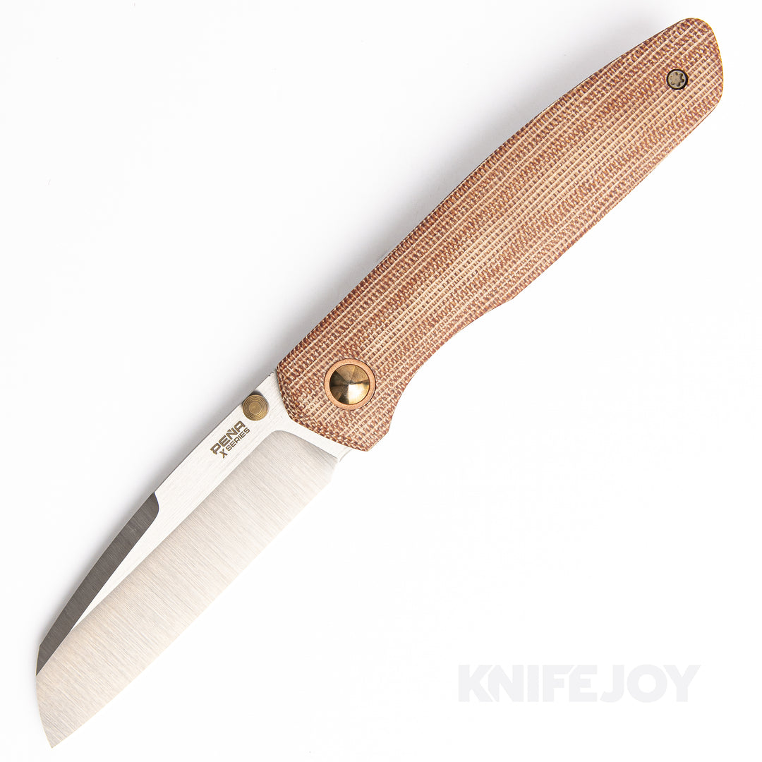 Enrique Pena X Series Front Flipper Bravo M390 Blade with Brown