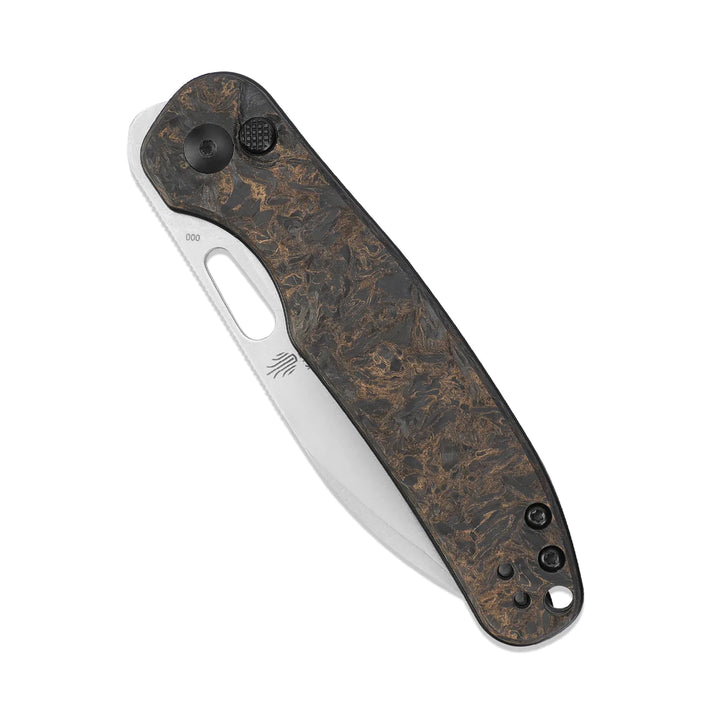 Kizer HIC-CUP Ki3606A1 Button Lock Knife S35VN Stonewash Blade