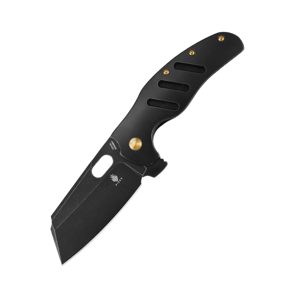 Kizer Ki5488A1 Sheepdog C01C XL Black Stonewash Blade with Black