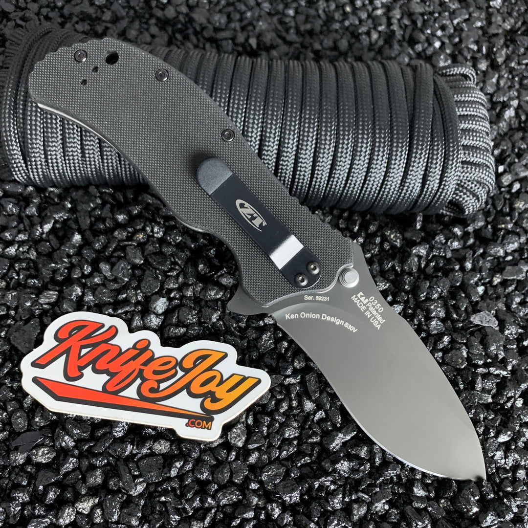 Zero Tolerance Knives ZT 0350-TR Tungsten DLC Blade with A/O