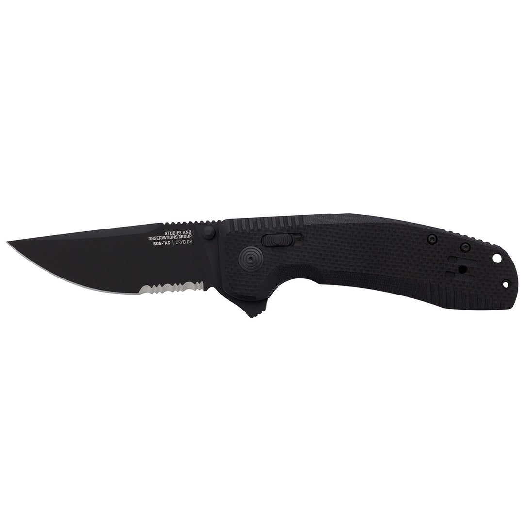 SOG 12-38-03-57 SOG-TAC XR Lock Black Out with Black Handles