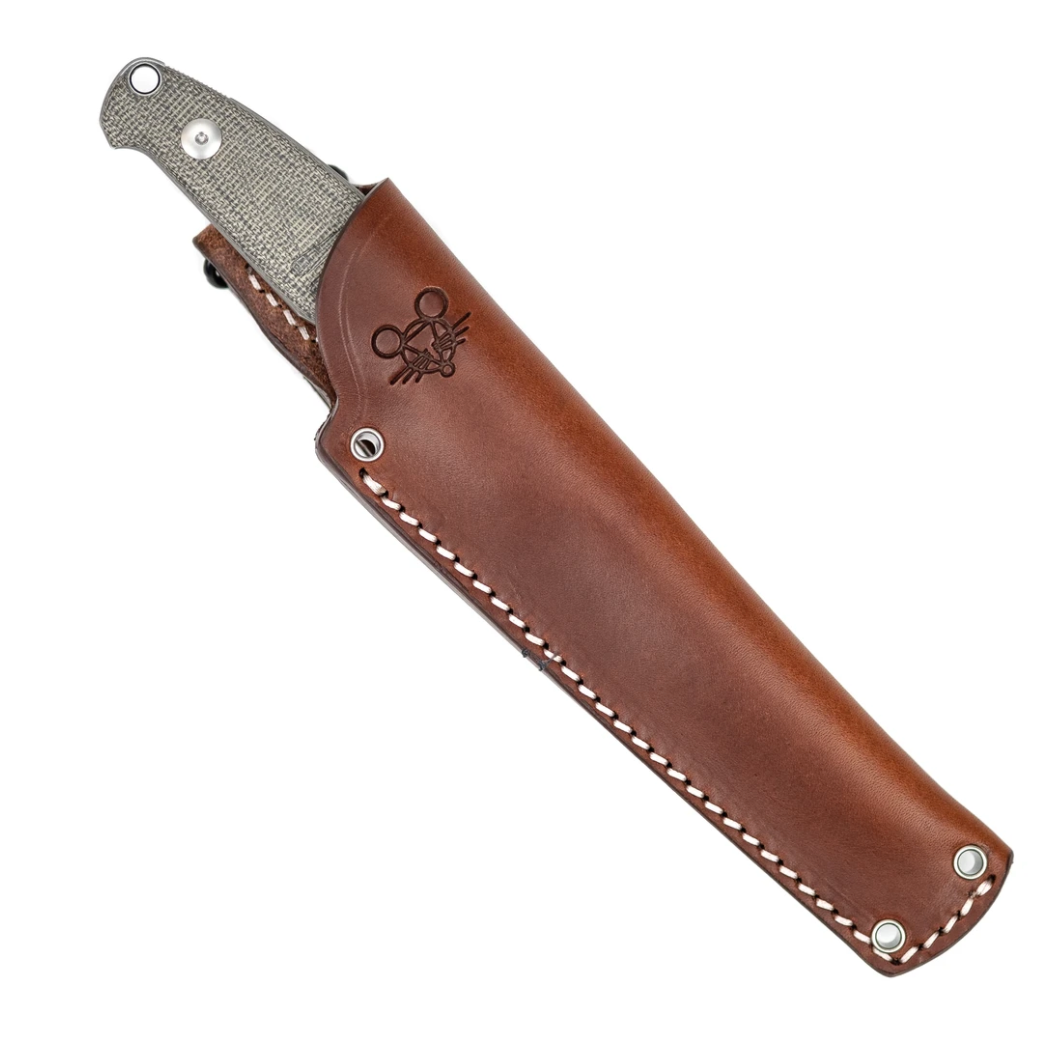 GiantMouse Knives Vox/Anso GMF2-P-G Fixed Blade with PVD Finish