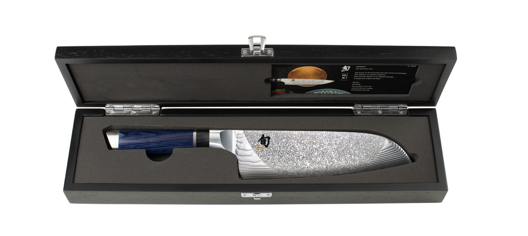 Shun Cutlery TA0702 Engetsu Santoku Limited Edition 7
