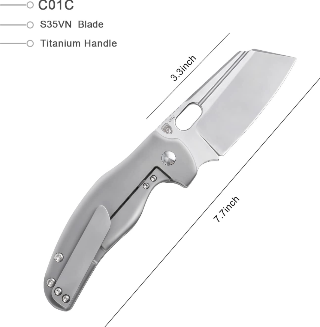 Kizer Ki4488A4 C01C Sheepdog Stonewash Blade with Frame Lock