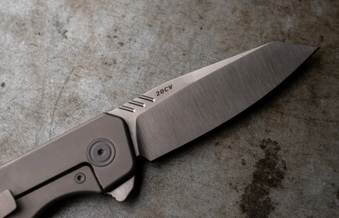 Axial Enzi Titanium Frame Lock Flipper with Modified Tanto