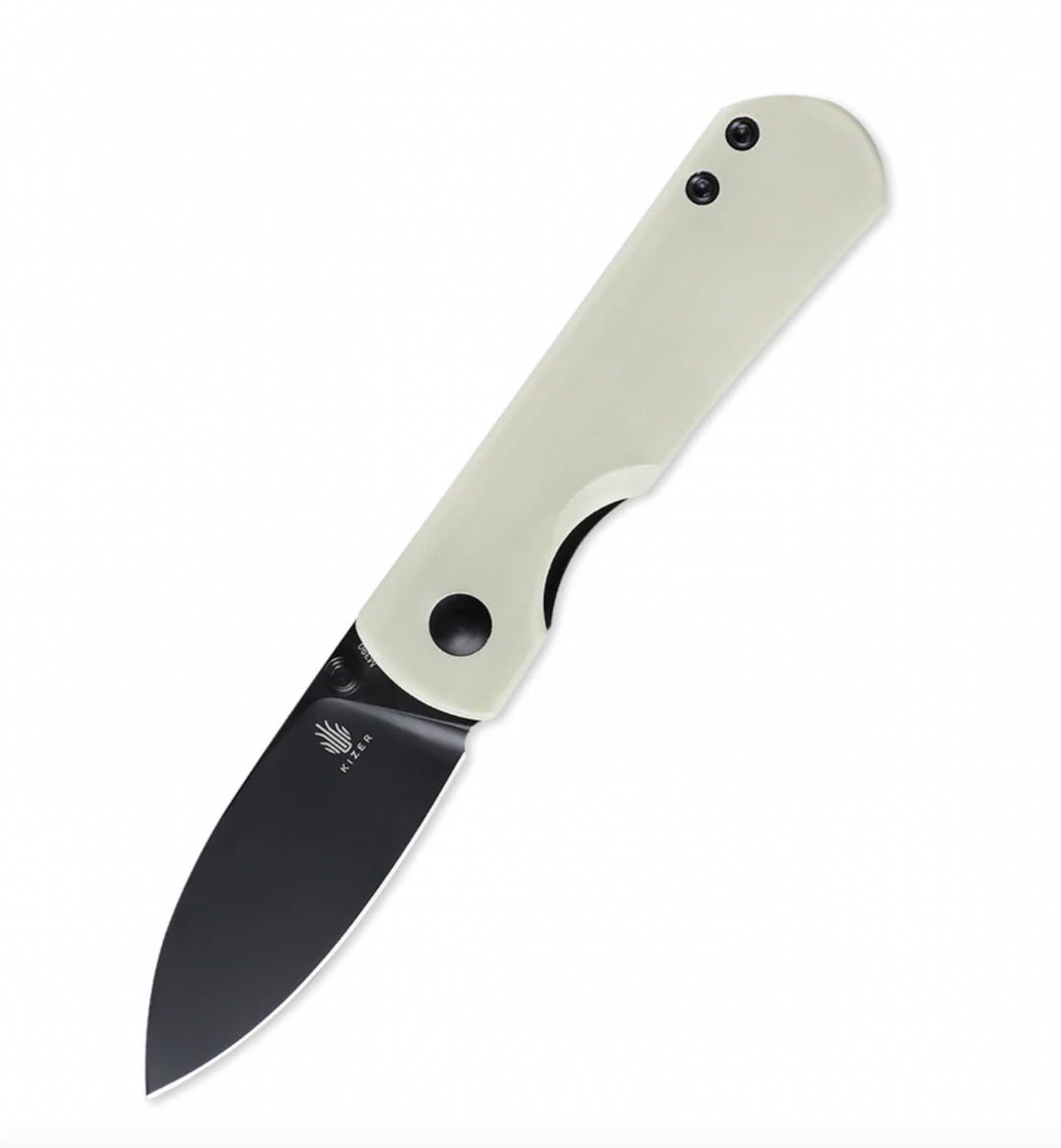 Kizer Ki3525S2 Yorkie Flipper M390 PVD Blade with White G10