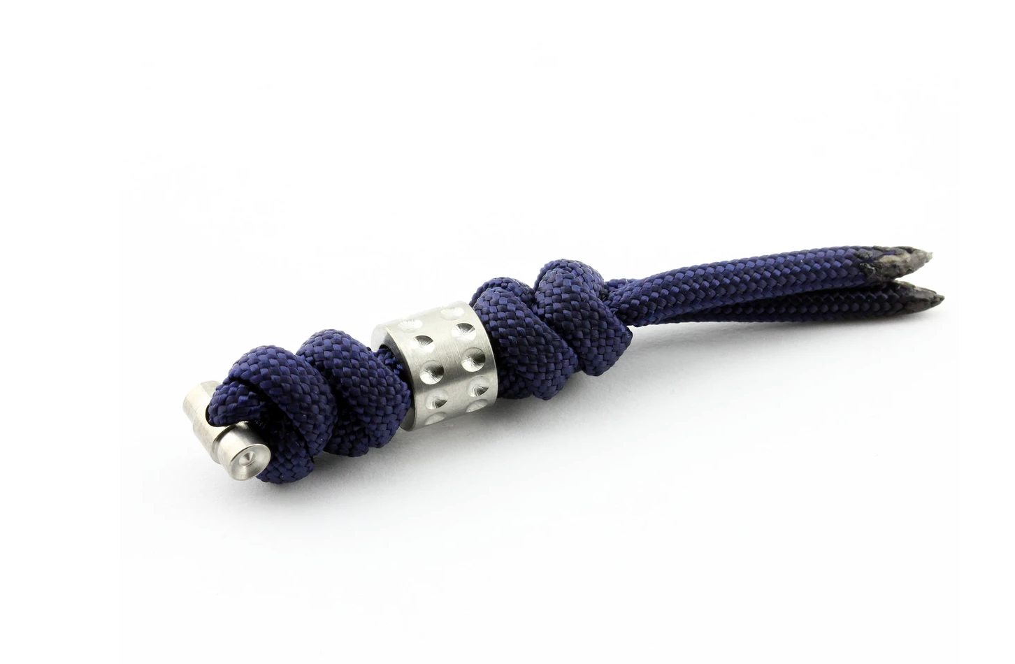 Chris Reeve Knives Midnight Blue Knotted Lanyard With Silver Dot Bead ...