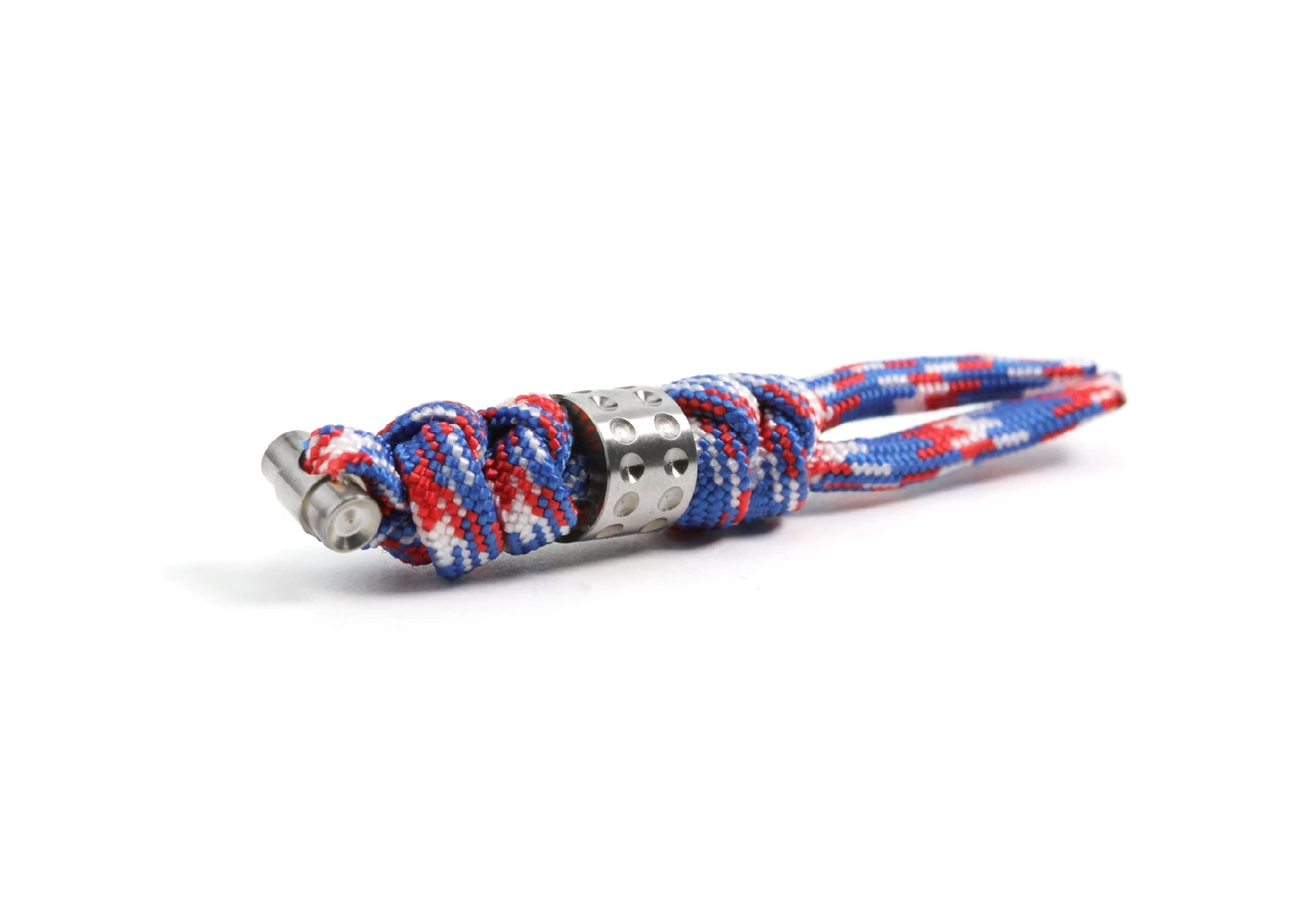 Chris Reeve Knives Liberty Knotted Lanyard With Silver Dot Bead – KnifeJoy