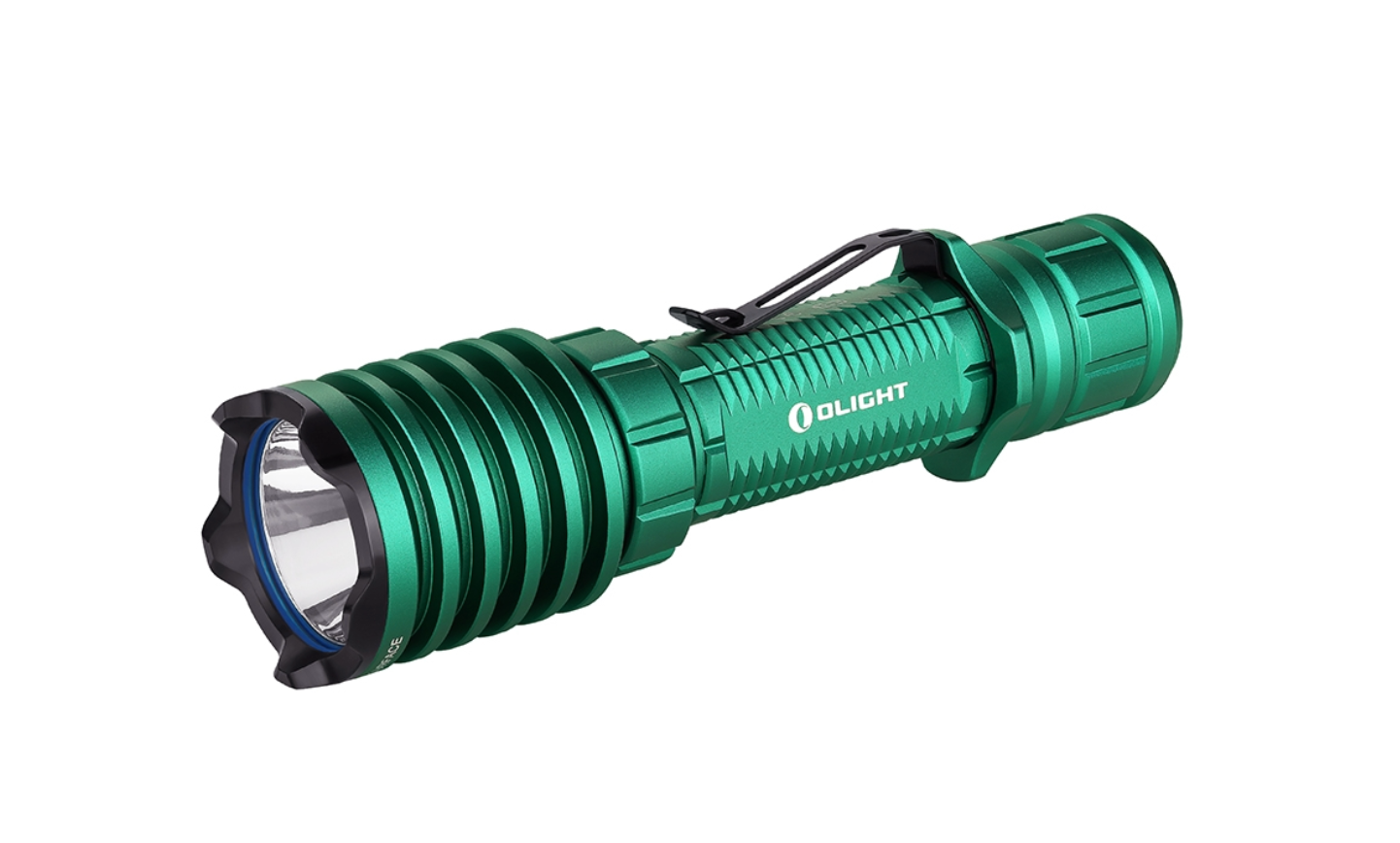 Olight Warrior X Pro Green LED Flashlight (2100 lumens) – KnifeJoy