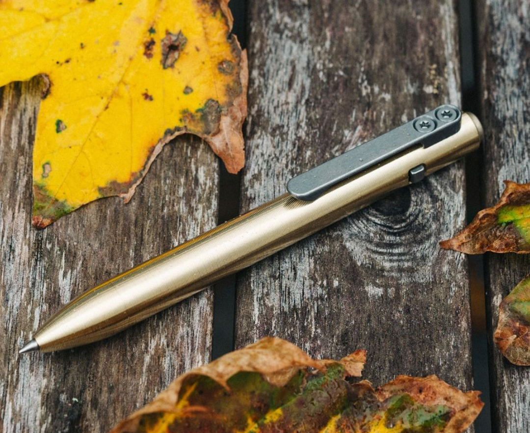 Tactile Turn SHORT Bronze Side Click Pen / Short Bolt – KnifeJoy
