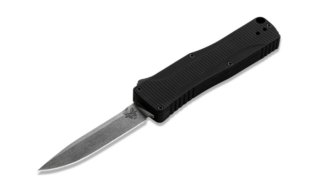 Benchmade OM 4850 D/A Micro-OTF Automatic Knife Satin Clip Point