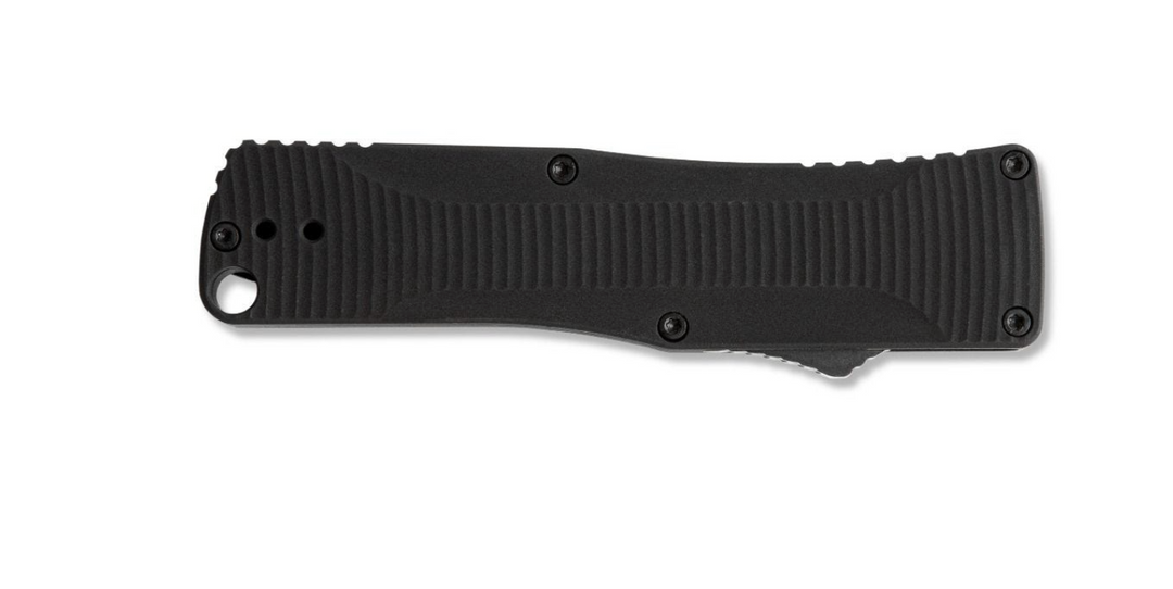 Benchmade OM 4850BK D/A Micro-OTF Automatic Knife DLC Clip Point Blade – KnifeJoy