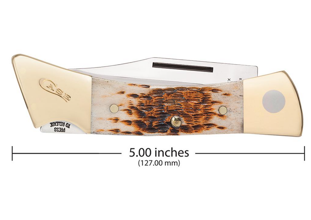 Case Amber Bone Peach Seed Jig XX-Changer® with Gut Hook Pocket