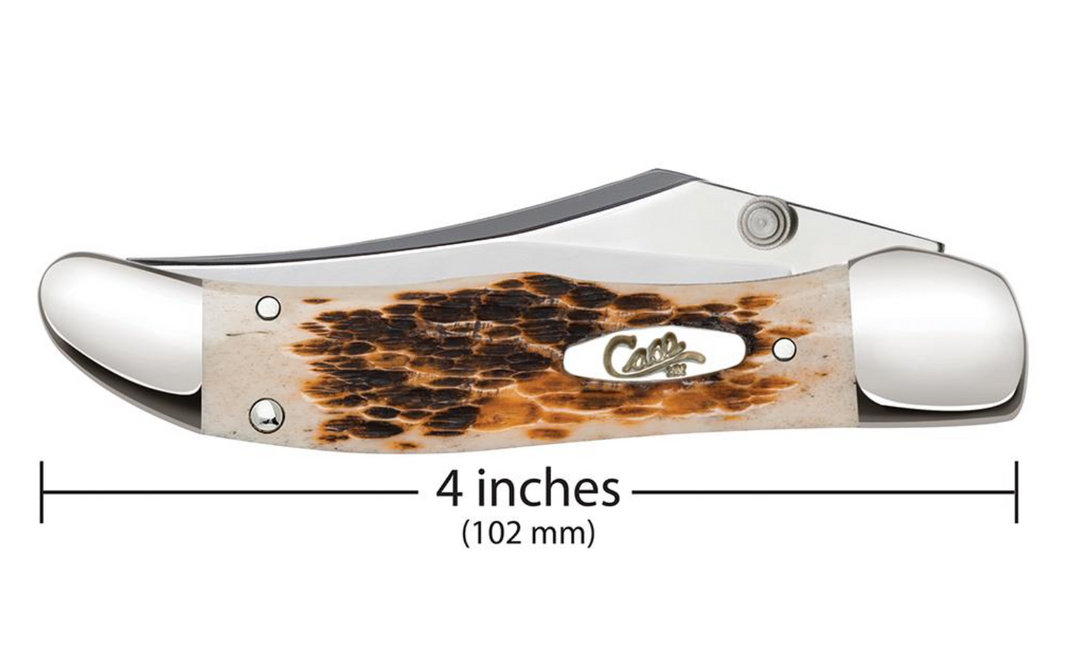 Case Kickstart® Amber Bone Peach Seed Jig Mid-Folding Hunter Case Kickstart® Amber Bone Peach Seed Jig Mid-Folding Hunter