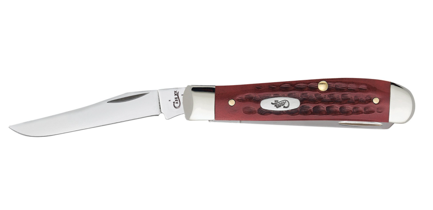 Case Pocket Worn® Old Red Bone Corn Cob Jig Mini Trapper (00784 