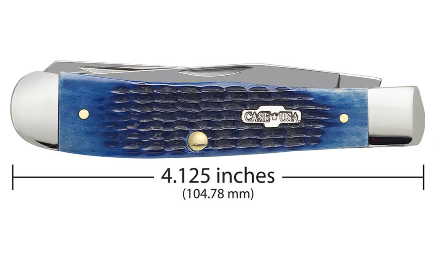 Case Blue Bone Rogers Corn Cob Jig Medium Stockman (02806) KnifeJoy
