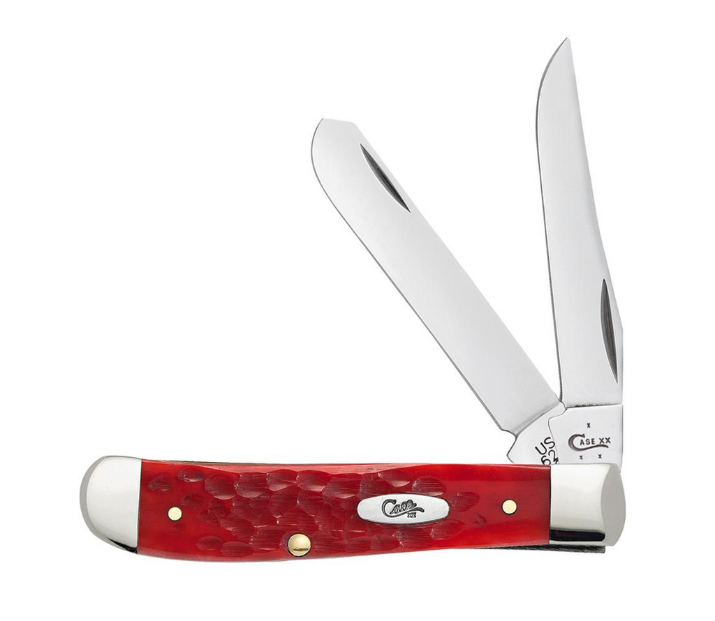 Case Dark Red Bone Standard Jig Chrome Vanadium Mini Trapper