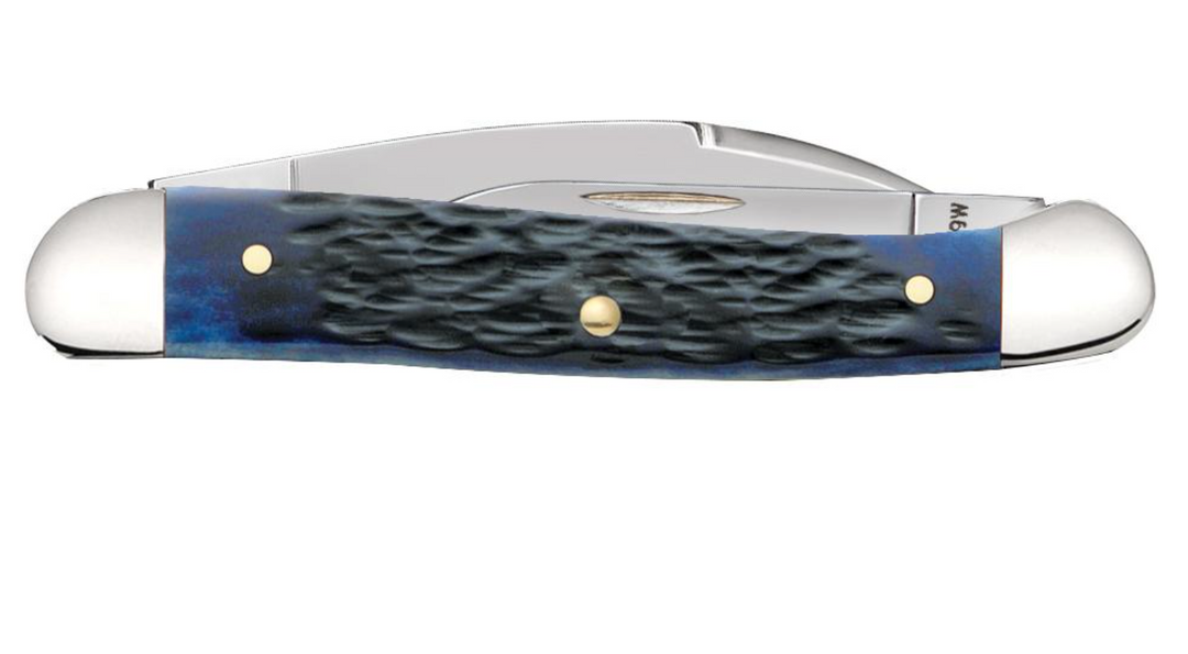 Case Navy Blue Bone Rogers Jig Mini Copperhead (07062) – KnifeJoy