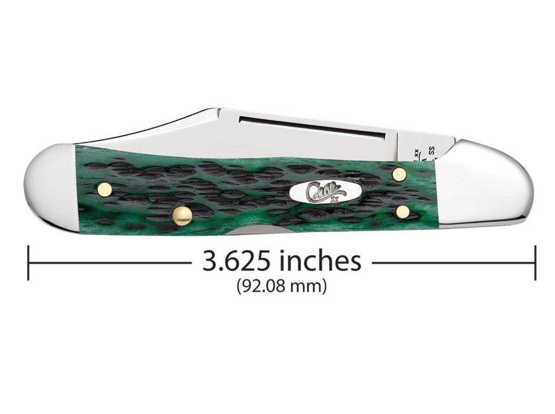Case Pocket Worn® Bermuda Green Bone Peach Seed Jig Mini