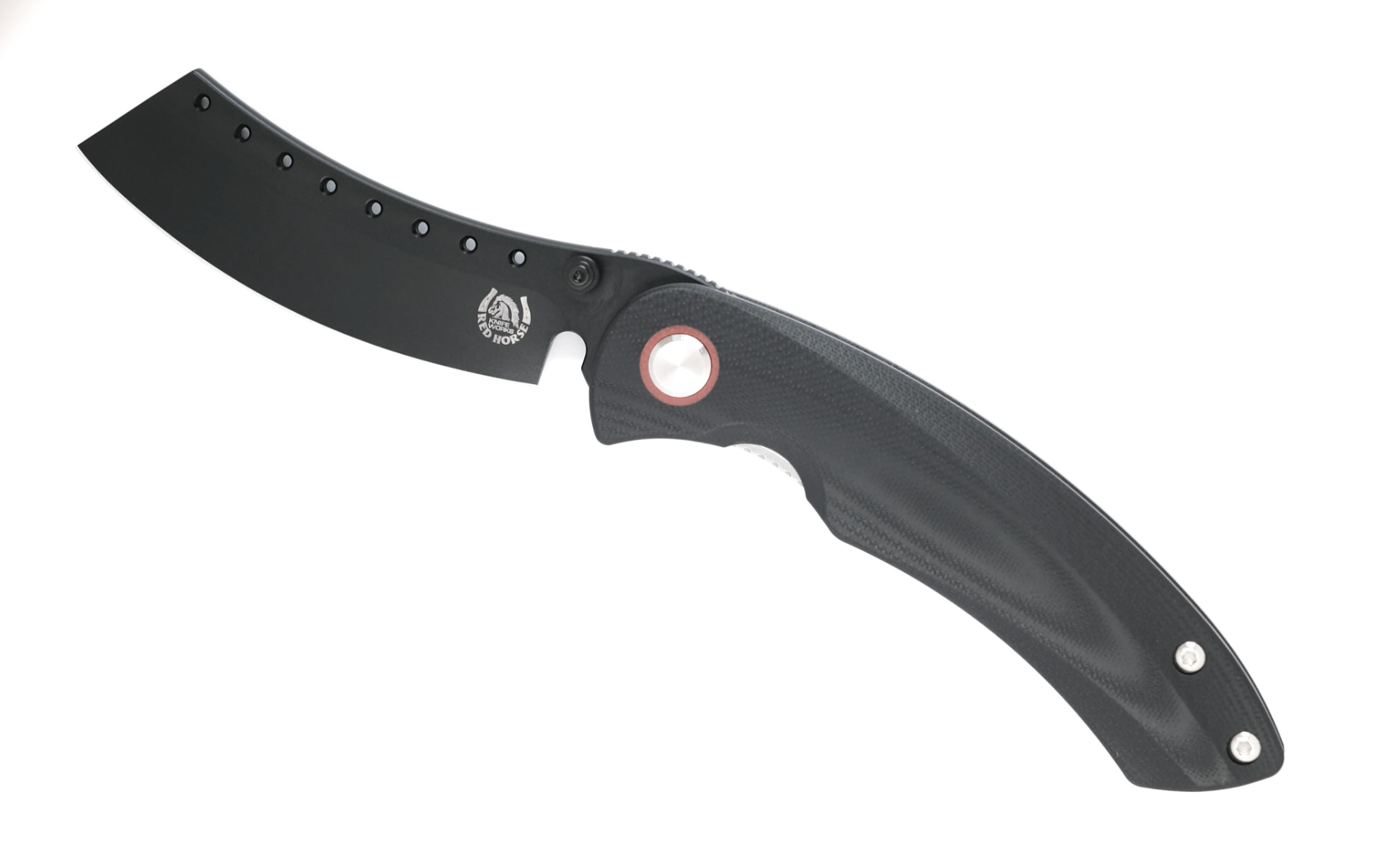 Red Horse Knife Works Hell Razor P Series with Black G10 Handles/ PVD ...