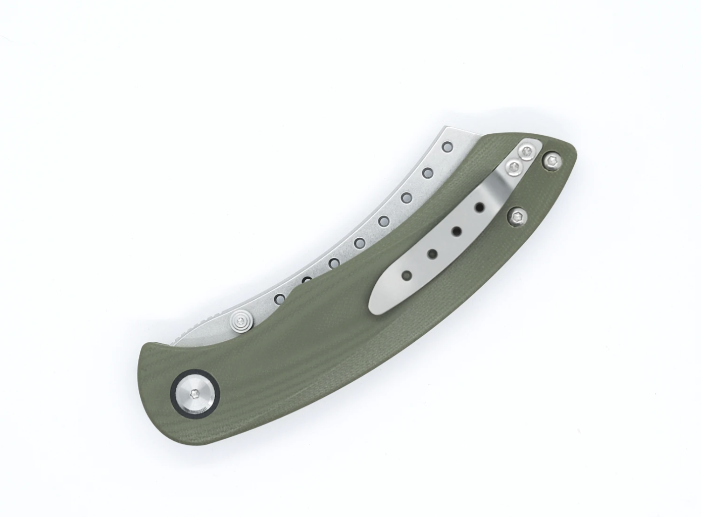 Red Horse Knife Works Hell Razor P Series with OD Green Handles/ Satin ...