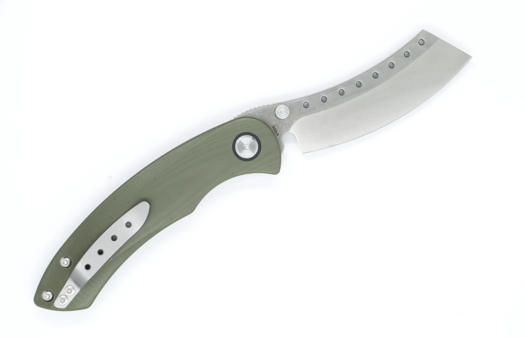 Red Horse Knife Works Hell Razor P Series with OD Green Handles/ Stone ...