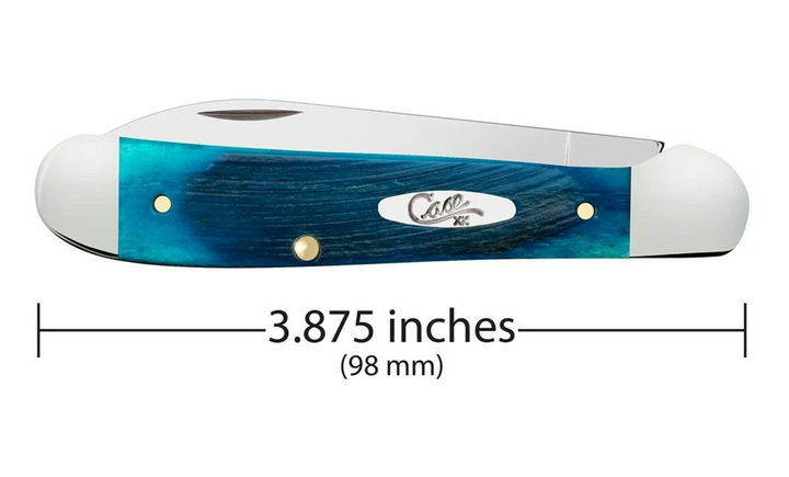 Chris Cutler BOX(日本盤、完品) Case XX #25596 Caribbean Blue Bone Sawcut Jig Peanut Knife 6220 SS