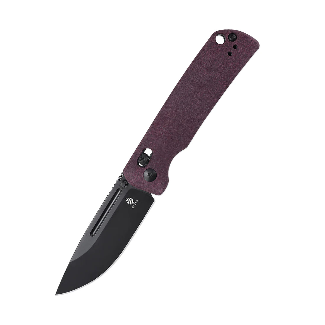Kizer Escort V4481C1 Clutch Lock Folder 154CM Black Blade with Red